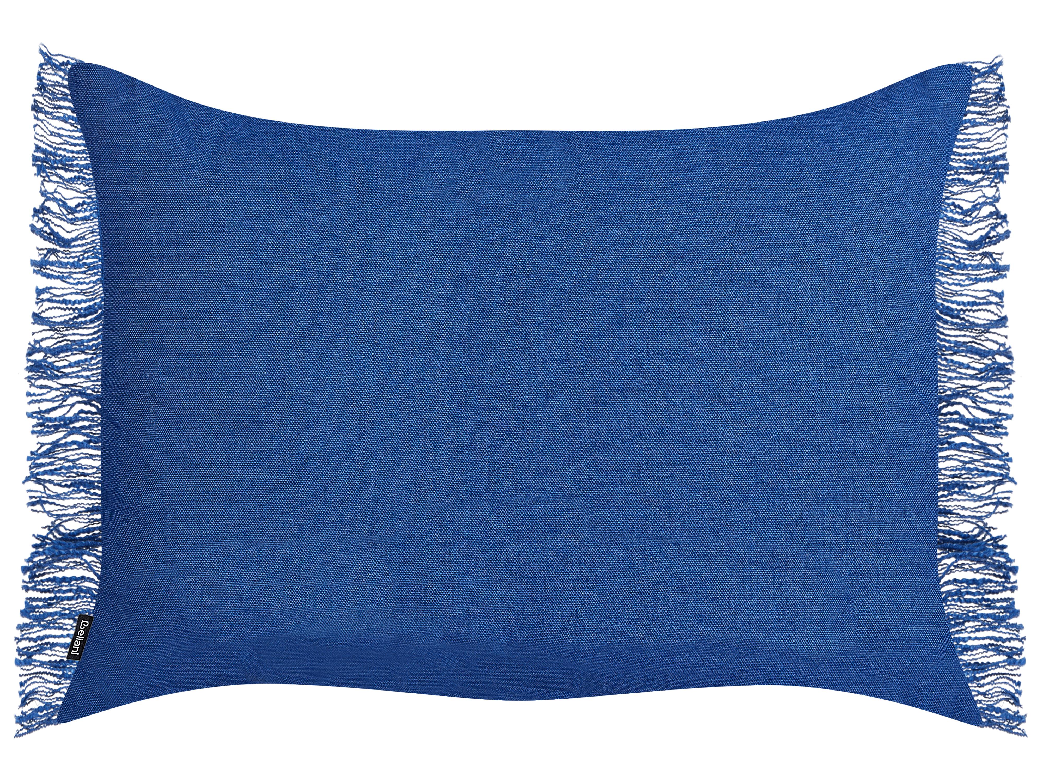 Set van 2 sierkussens MABA Katoen 50 x 35 cm Marineblauw effen