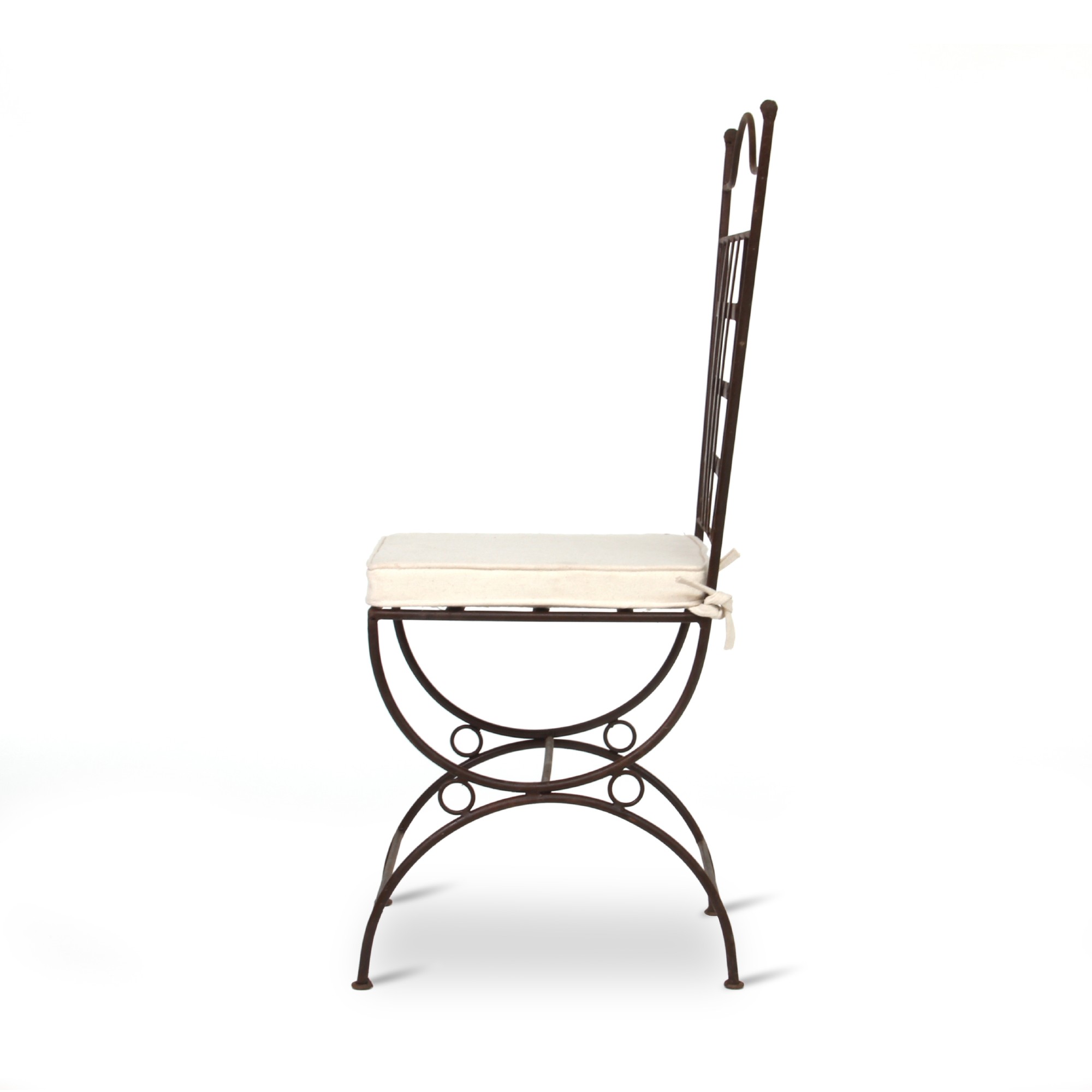 Eisenstuhl 'Majid' mit Kissen, rostbraun, T 40 cm, B 40 cm, H 106 cm günstig bestellen