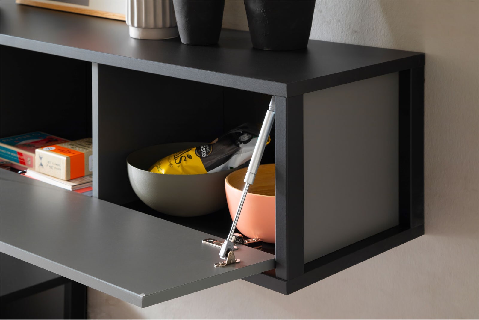 Hängeschrank LUXOR 156 x 34 cm Royal grau/ anthrazit