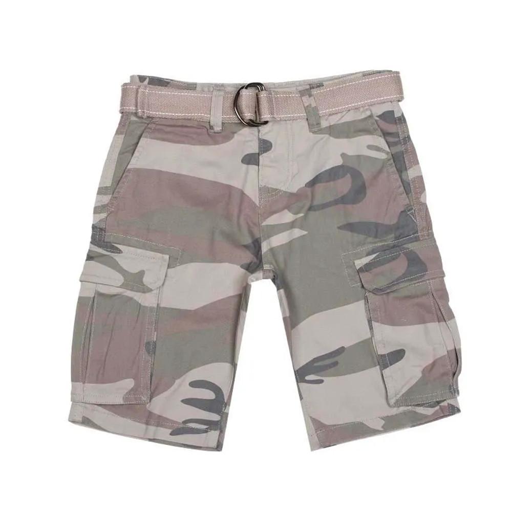 Teddy Smith Bermuda Camouflage Kaki Garçon Teddy Smith Shurley Cargo