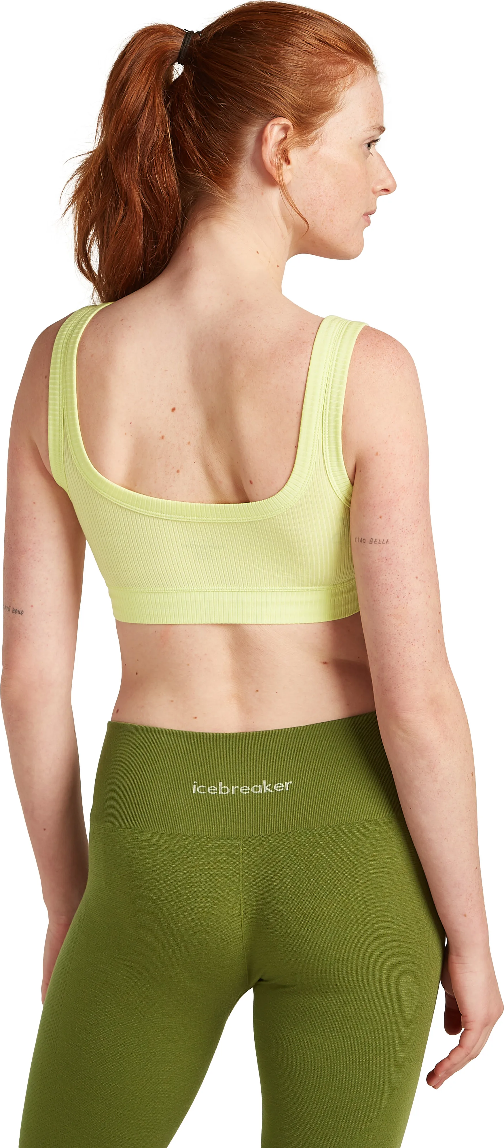 Icebreaker Women's Merino Rib Lotus Bra Citrine
