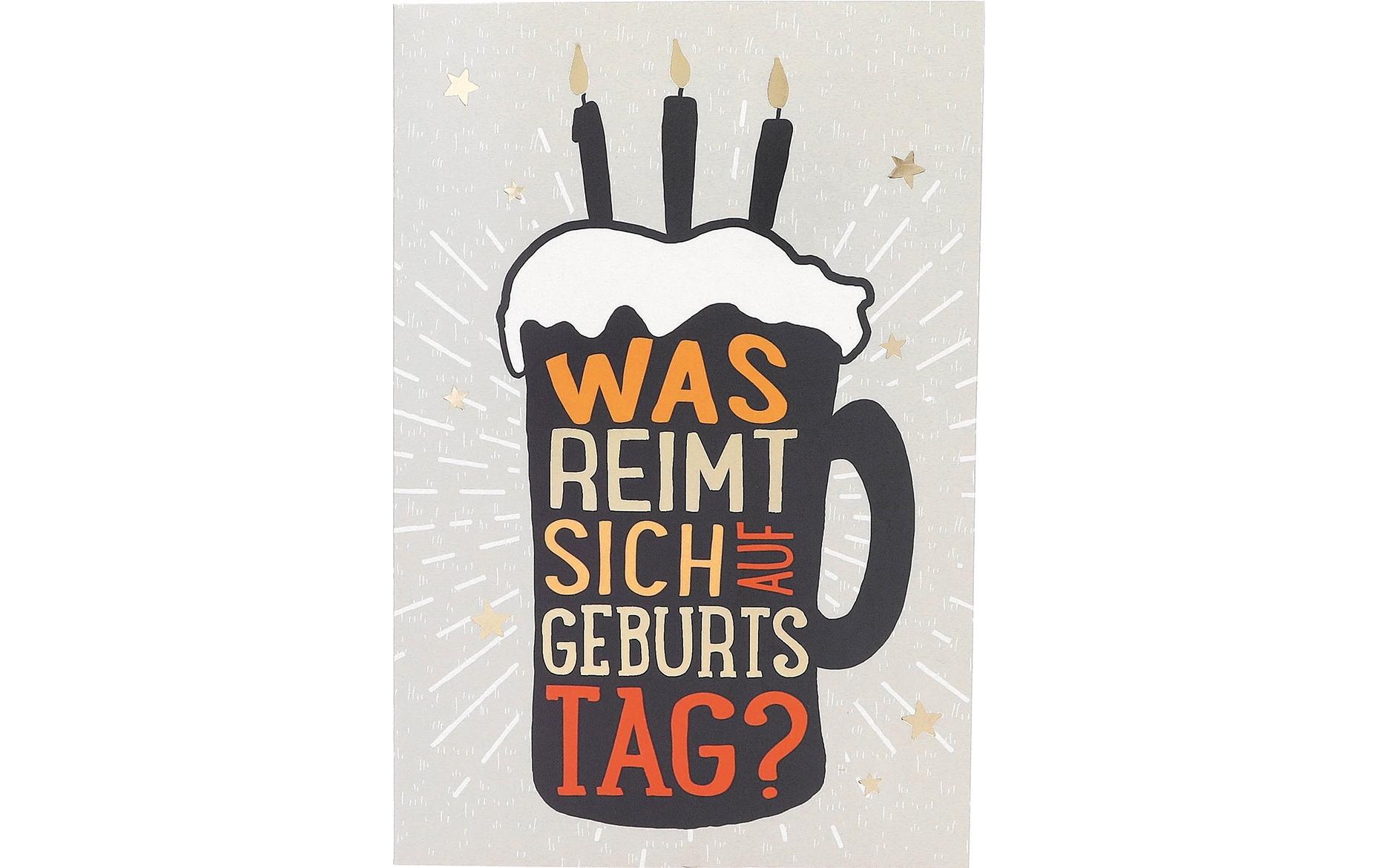 Musikkarte beweglich Geburtstag, BierGeburtstagskarte mit Musik