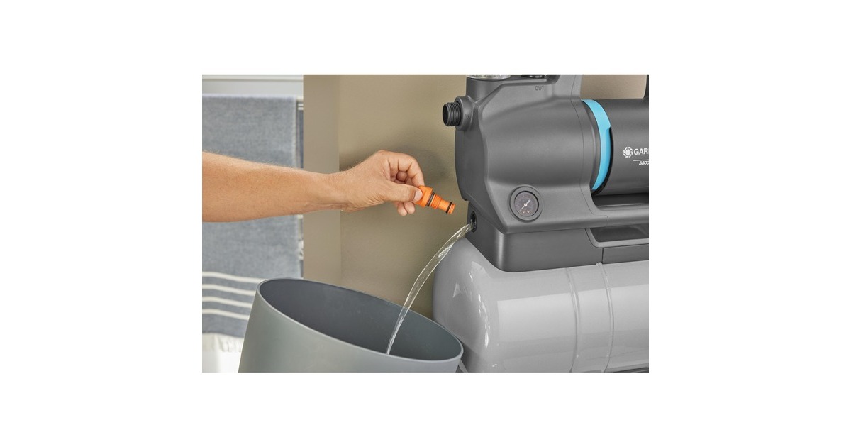 GARDENAHydrofoorpomp 3900 Silent  (Grijs/turquoise, 09066-20, 650 W, 4,3 bar)