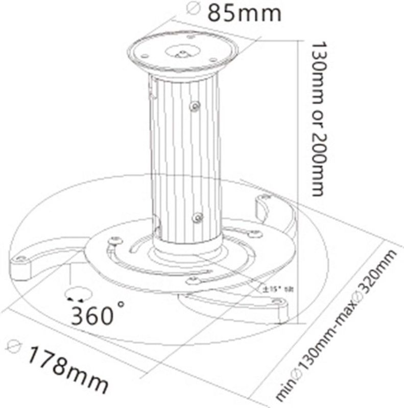 Goobay Projector Plafondbevestiging (M)