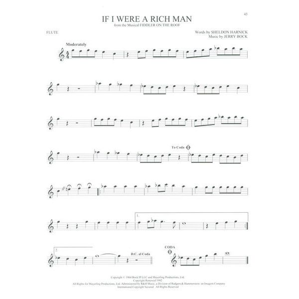 Hal Leonard 101 Broadway Songs: Flute