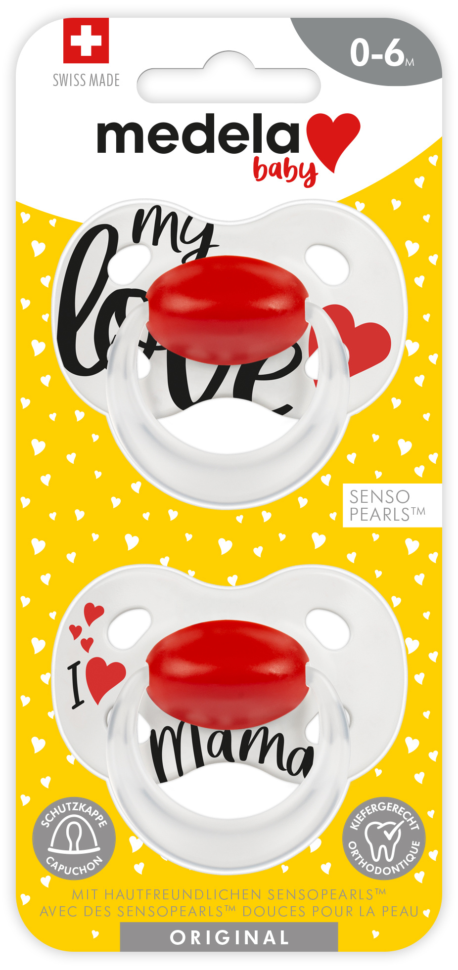 MEDELA Baby Nuggi Original<br>2 Stück, 0-6  Signature Love