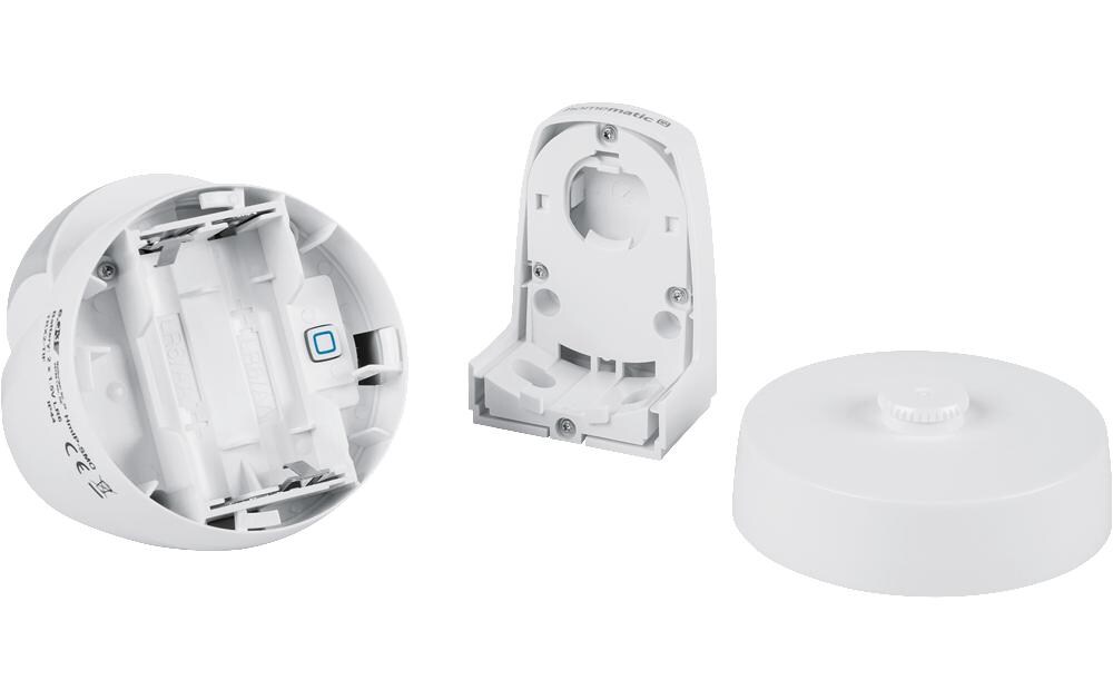 Smart Home Funk-Bewegungsmelder mit Dämmerungssensor AussenErfasst Bewegungen und erkennt Helligkeitsunterschiede, weiss – HmIP-SMO-2