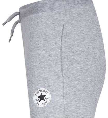 Converse Jogginghosen - Terry Hypothek - Grey Heather/Black