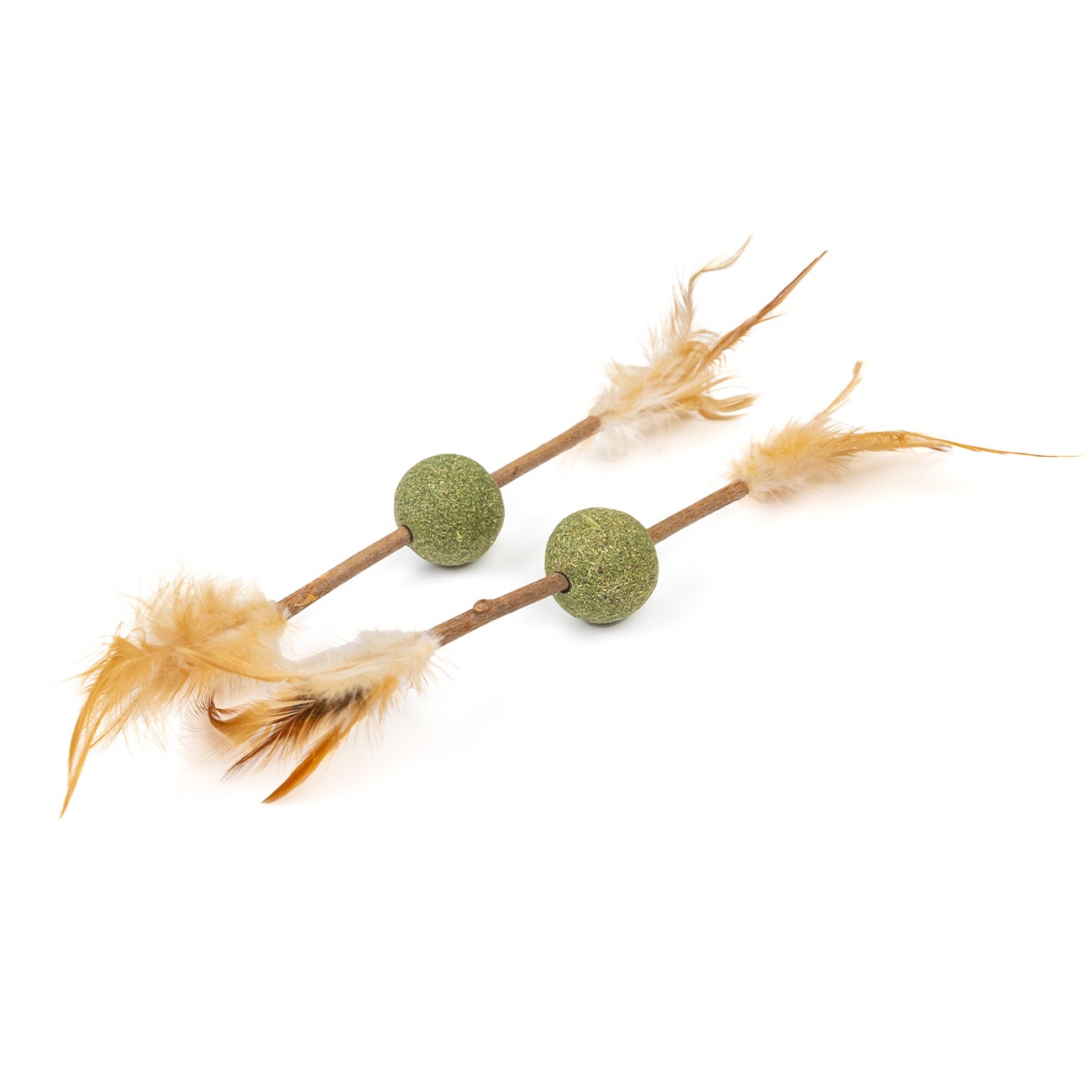 Canadian Cat Company Katzenminze Kugel mit Matatabi Stick & Feder 2 Stk