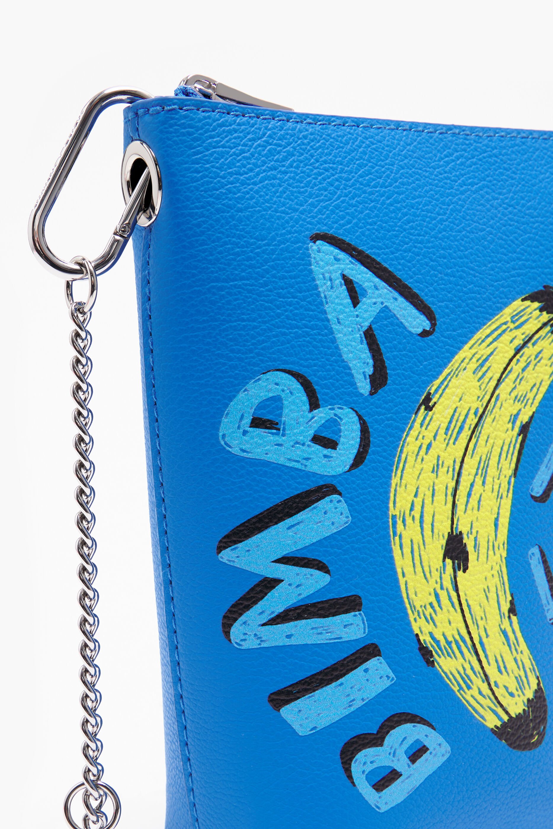 Bolsa transversal azul com estampa de banana XS BYL