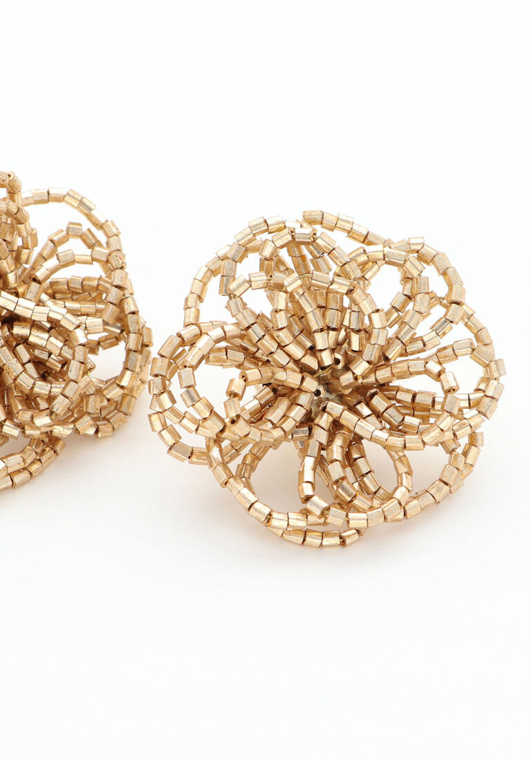 gouden lott. gioielli oorbellen ce gb knotted earring l