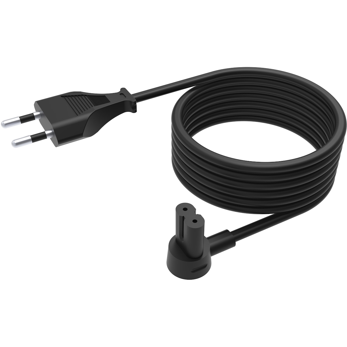 Flexson strømkabel 5 m (sort)