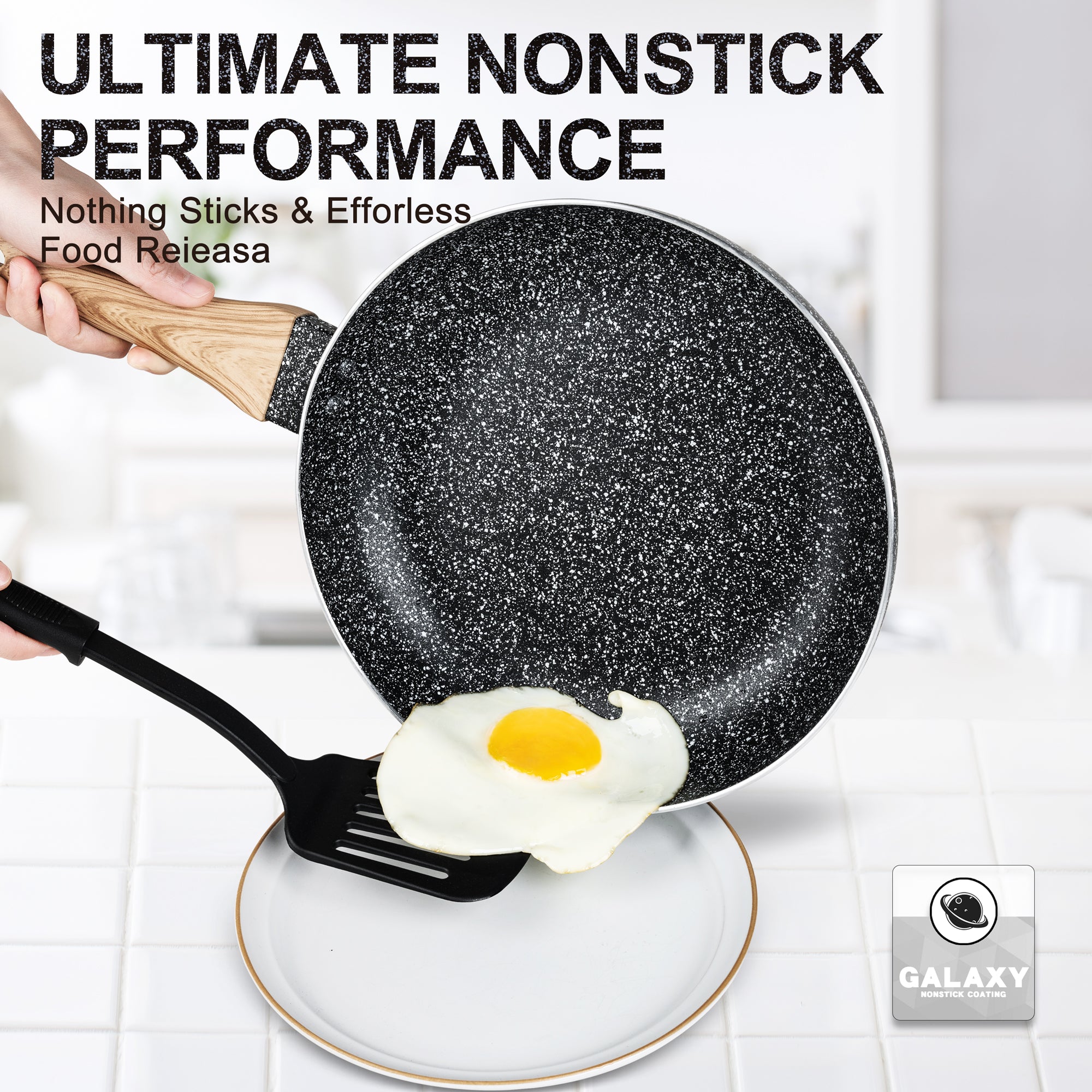 MICHELANGELO Frying Pan Set, 8
