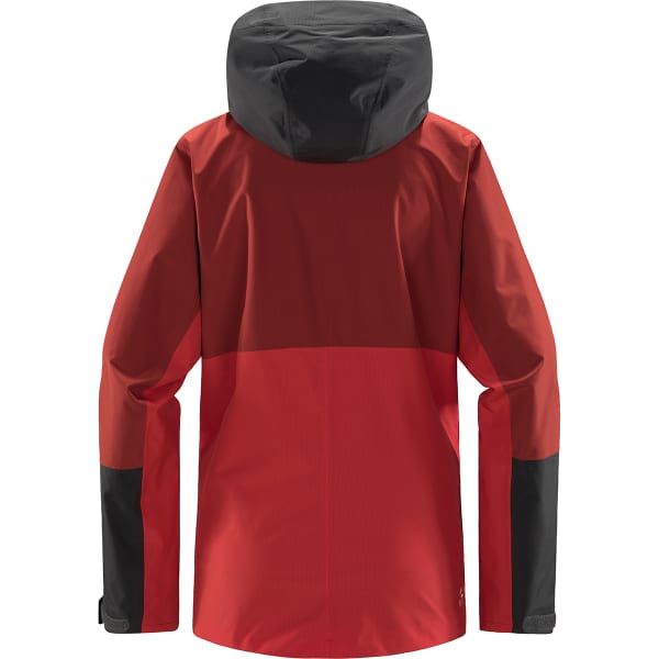 Veste randonnée HAGLÖFS FINCH PROOF JACKET W POPPY RED/CORROSION