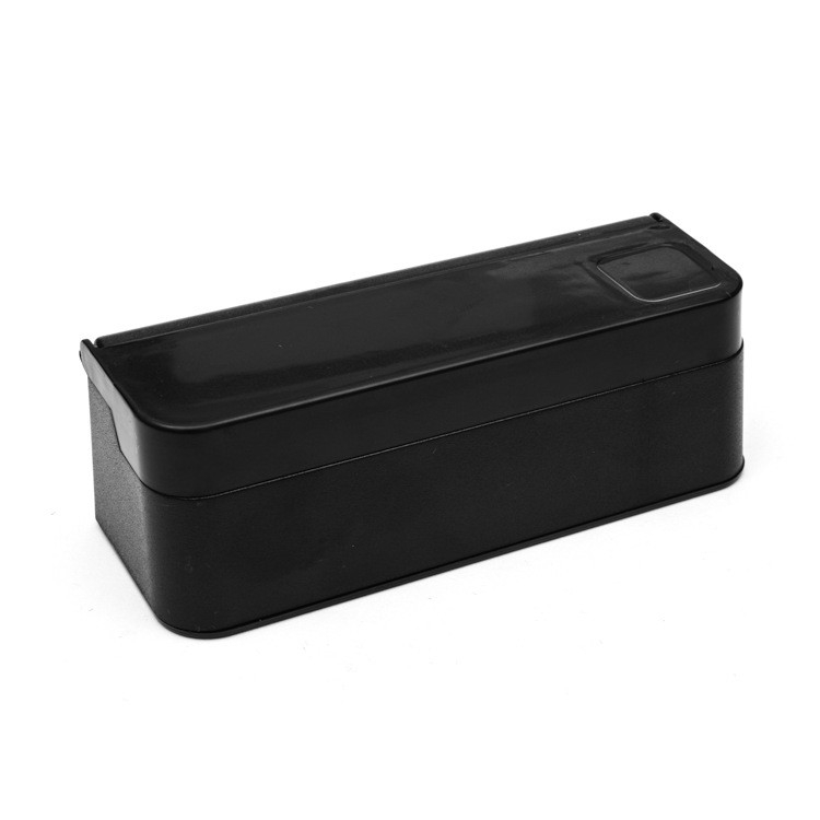 (11.5x4cm) 4-fach Münz Spender Auto Geld Organizer Aufbewahrungsbox - Schwarz