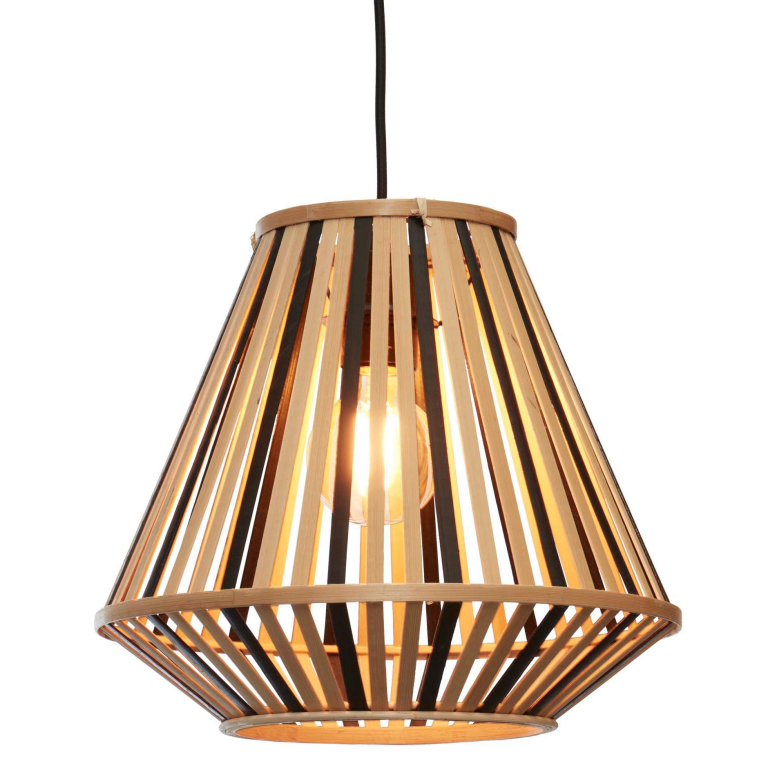 Good&Mojo Merapi hanglamp Ø30 naturel/zwart