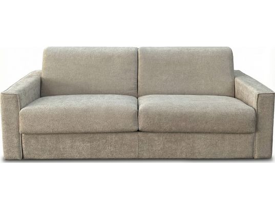 CITY - Canapé lit Gaston 3 pl. grege L189 matelas 140x190 H14cm