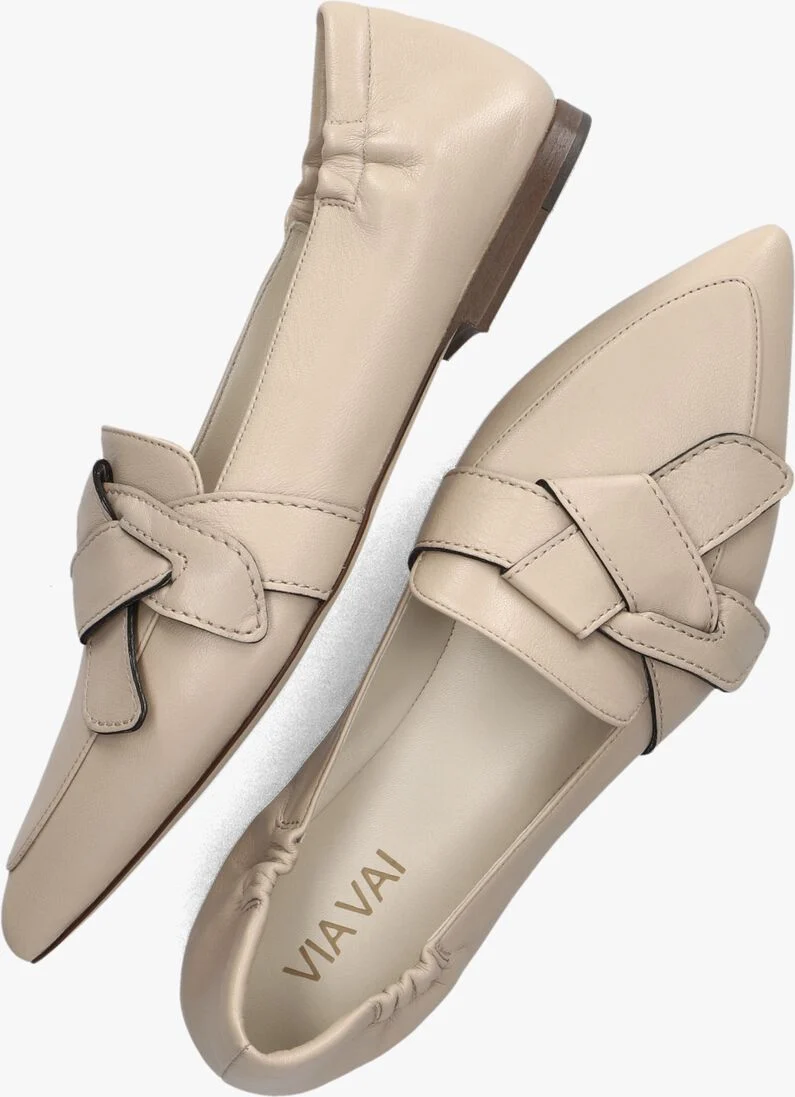 VIA VAI beige via vai loafers lola rayna