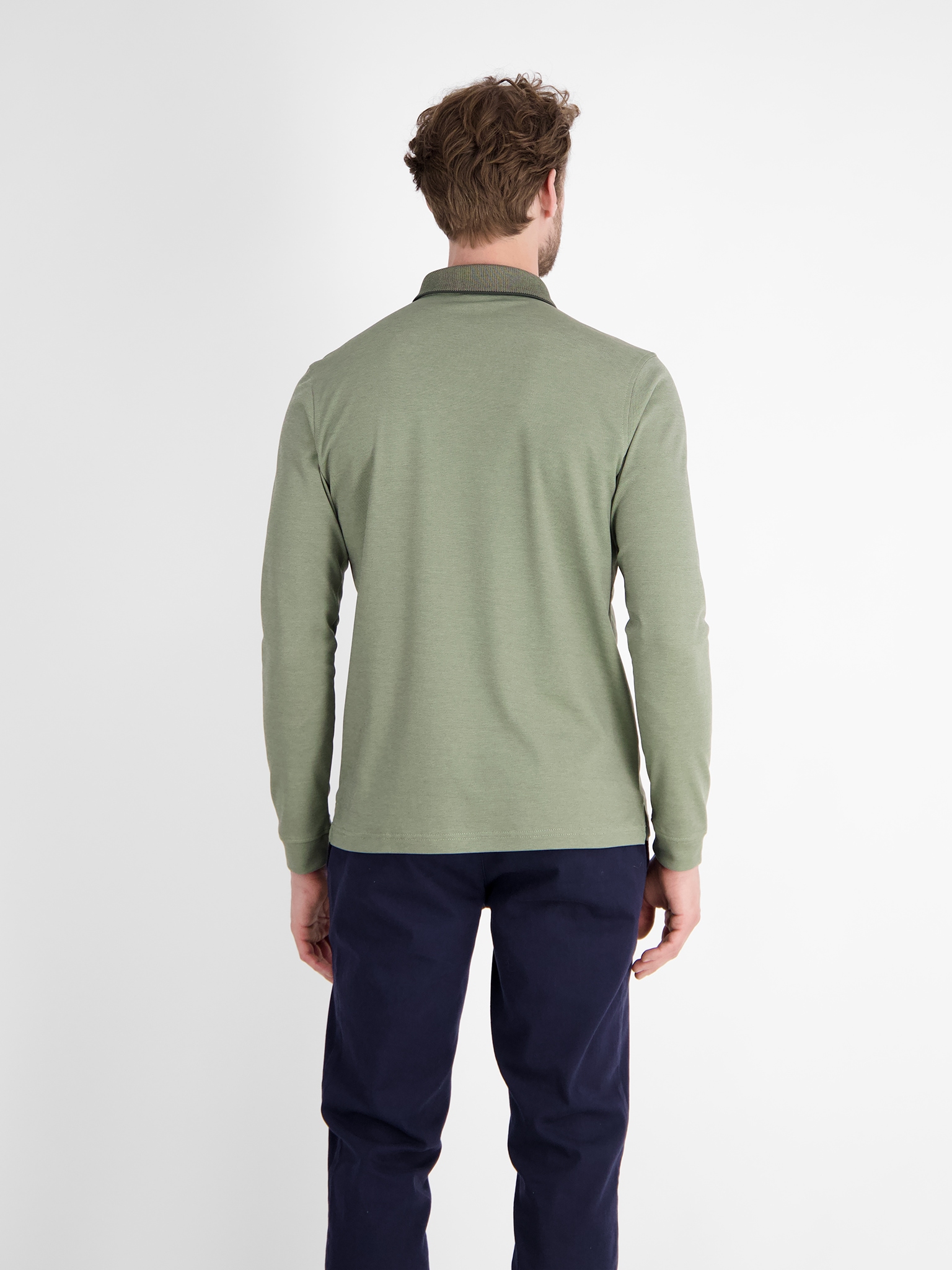 LERROS Langarm-Poloshirt , mit Logo-Stickerei