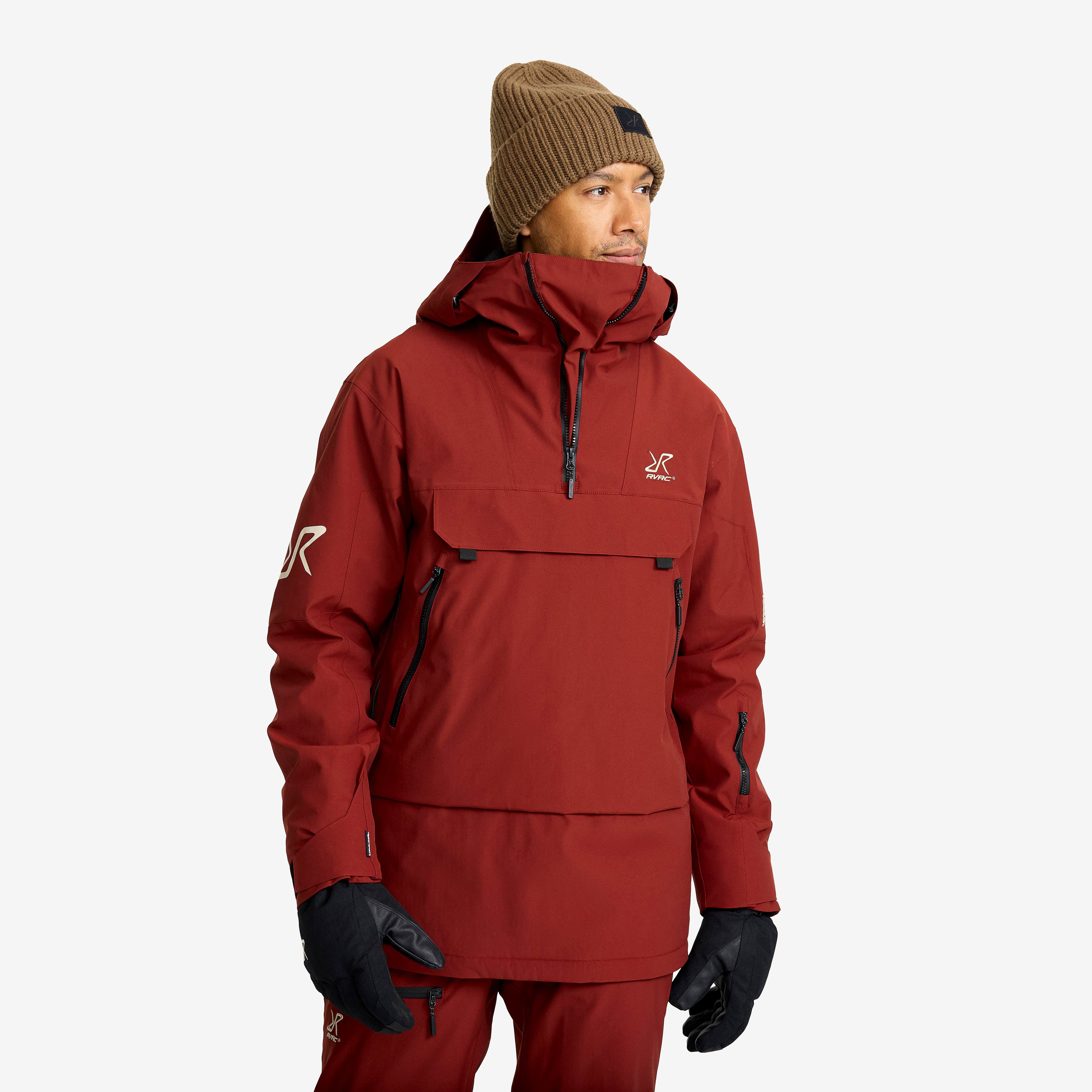 Halo 2L Insulated Ski Anorak Herre Fired Brick