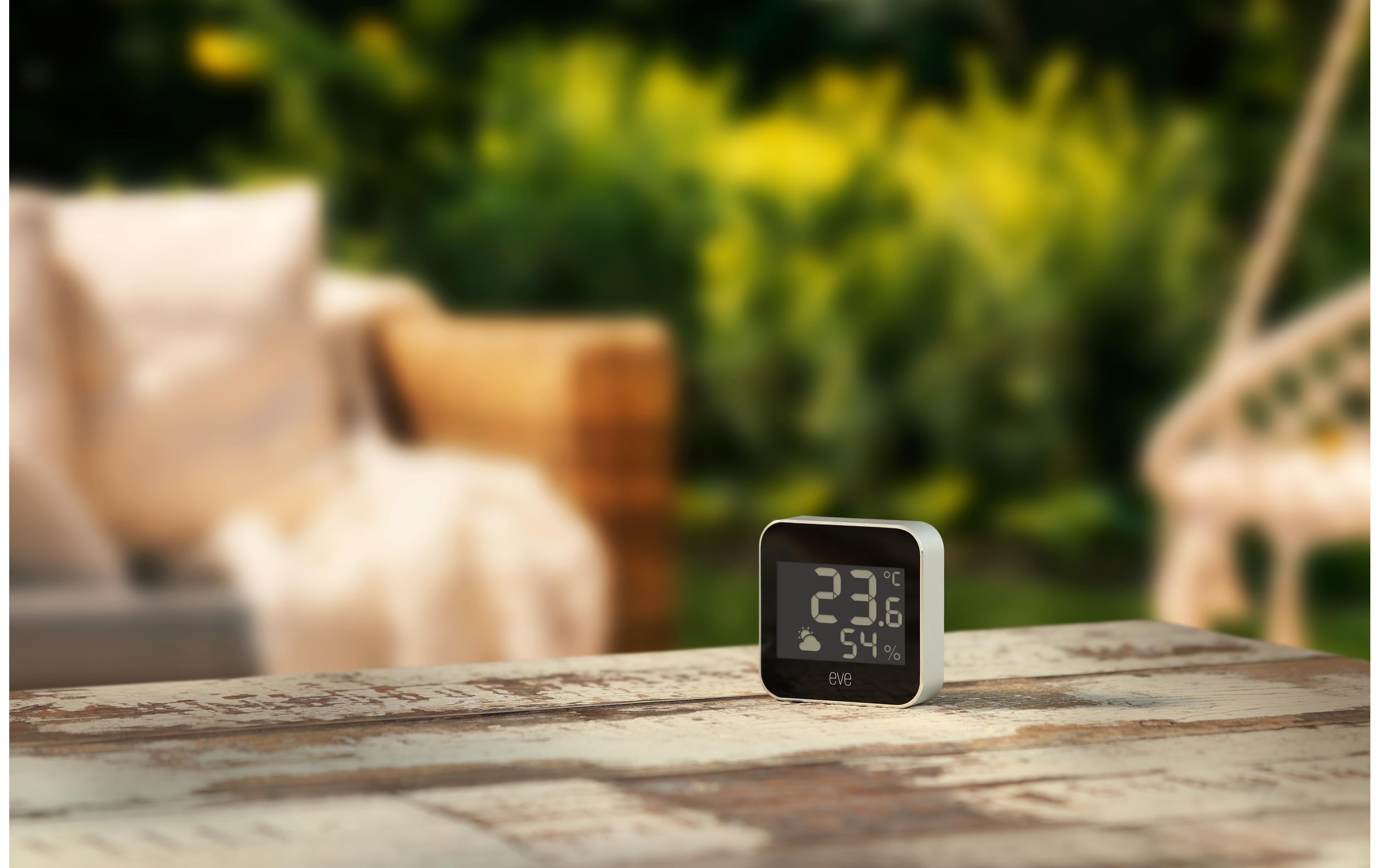 Wetterstation Eve Weather mit Matter-TechnologieSmarte Wetterstation kompatibel mit Matter