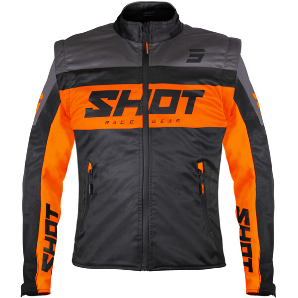 Shot - Veste Softshell Lite Noir / Orange