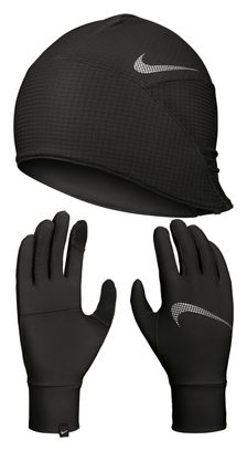 Pack Bonnet   Gants Nike Essential Running Noir Femme