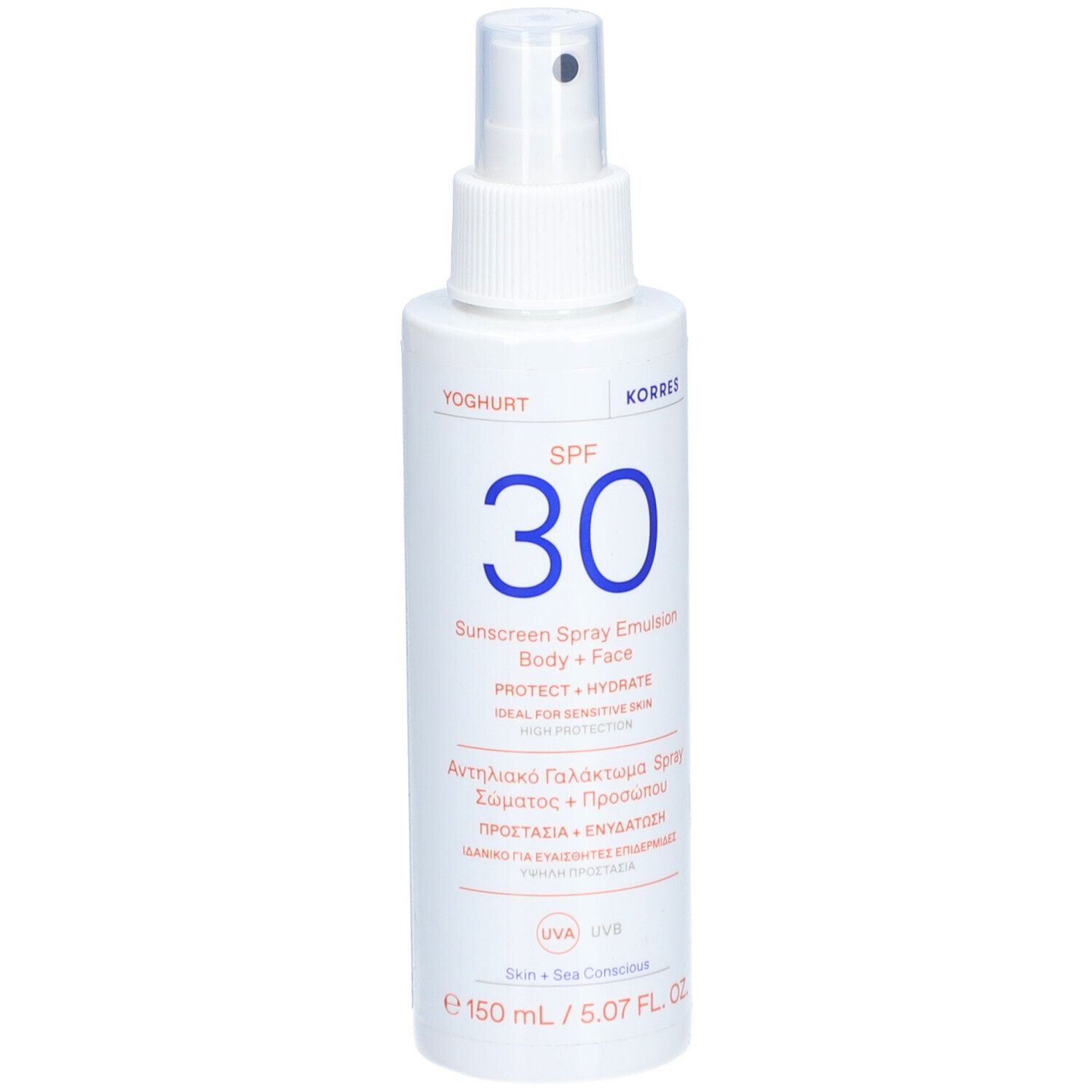 KORRES Yoghurt Sonnenschutz Sprüh-Emulsion für Gesicht & Körper SPF50
