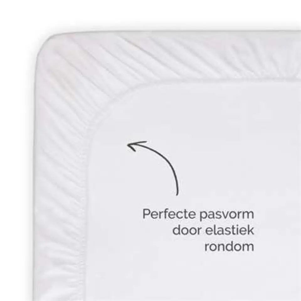 Byrklund - Hoeslaken Jersey - 90x200 cm - Wit