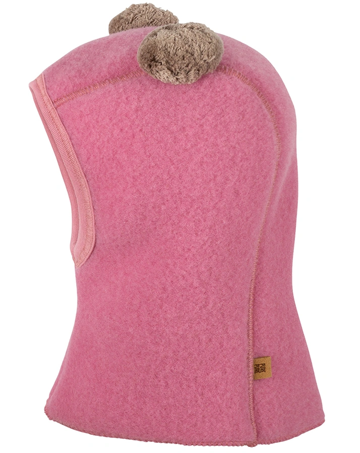 Wollfleece-Schlupfmütze 2 BOMMEL in dusty pink