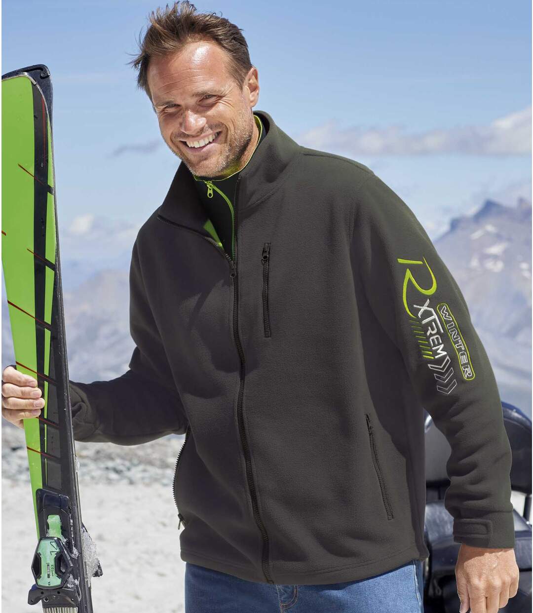 Blouson Polaire Doublé Filet Sport