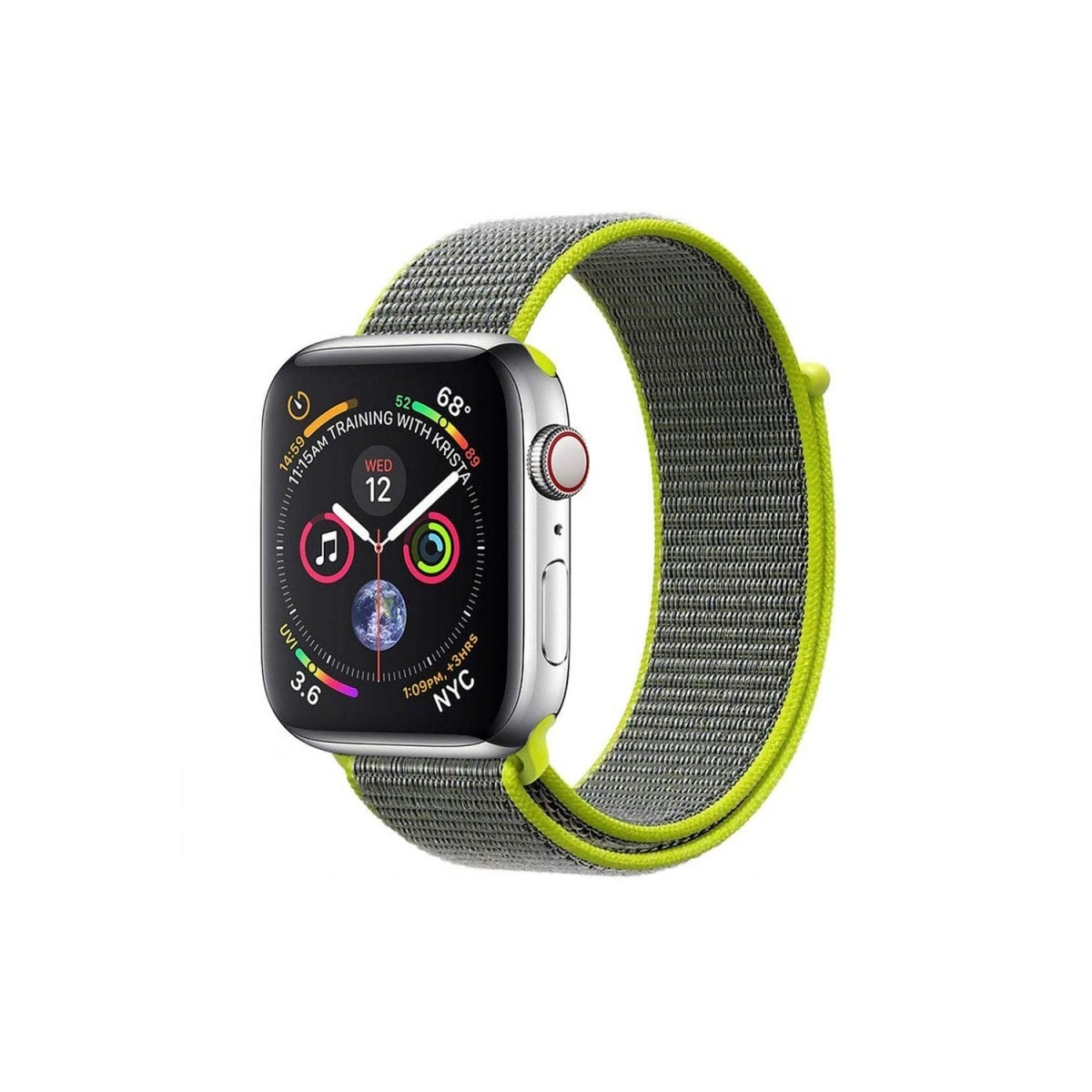Apple Watch 4 (44mm) Nylon armbånd - Flash