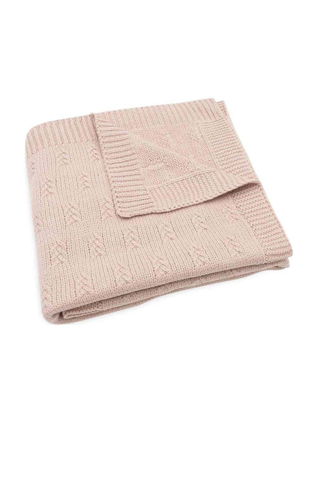baby wiegdeken 75x100cm Grain Knit - Wild Rose