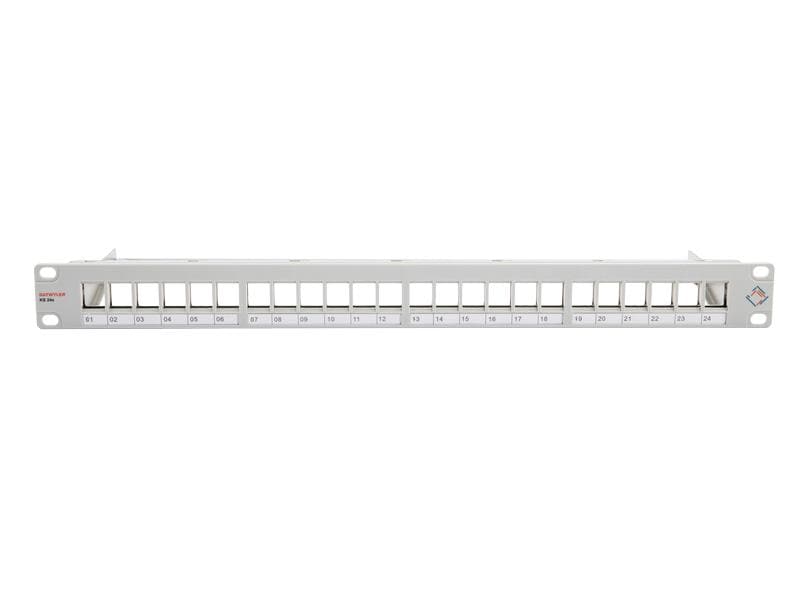 Dätwyler IT Infra Patchpanel KS 24x für 24x RJ45 Keystone 1 Patchpanel KS 24x, 19''/1HE, für 24x RJ45 Keystone Module, FTP (Lieferung ohne Module)