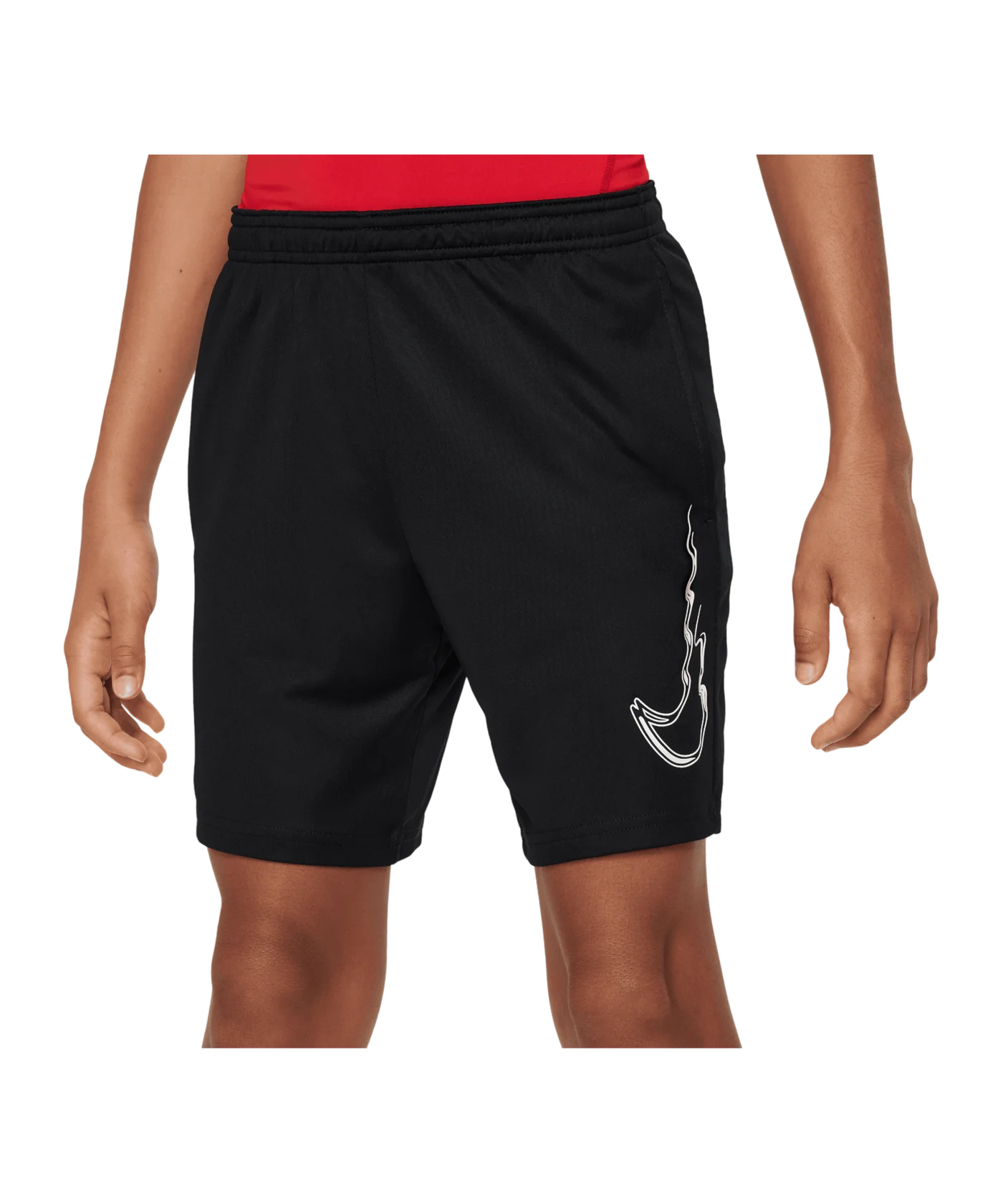 Nike Dri-FIT Trophy Shorts Kids Schwarz Weiss F010