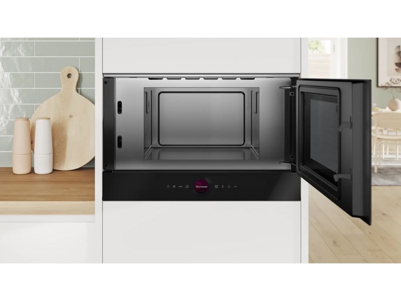 Bosch Einbaumikrowelle Serie 8 BFR7221B1 Rechts Mikrowellengerät mit Inverter-Technologie