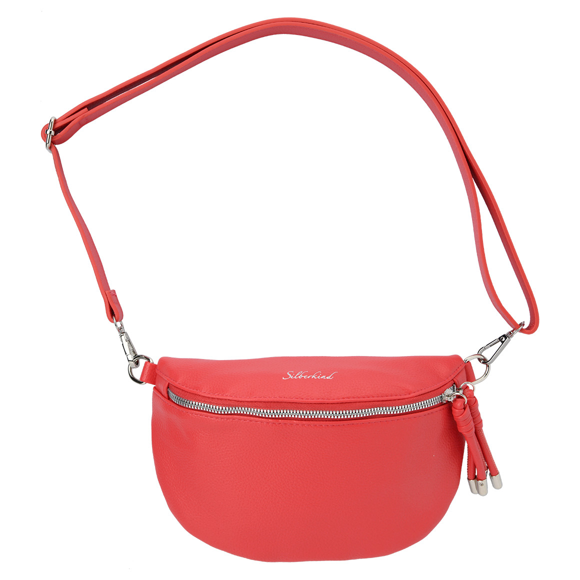 Gina Benotti Damen Hip-Bag aus Lederimitat rot