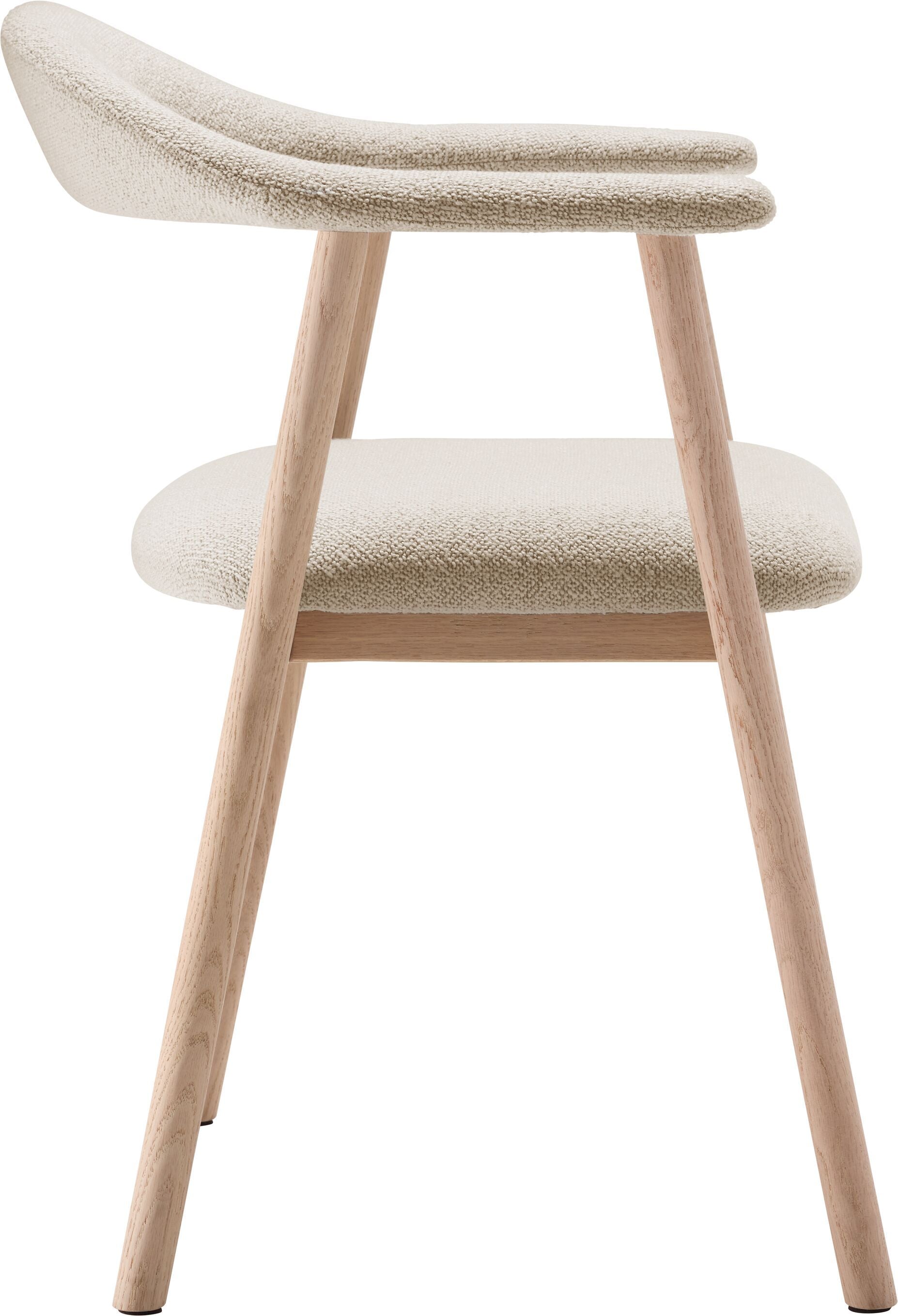 ARYA Stuhl - Beige / B: 56.0 cm x T: 54.0 cm x H: 75.5 cm