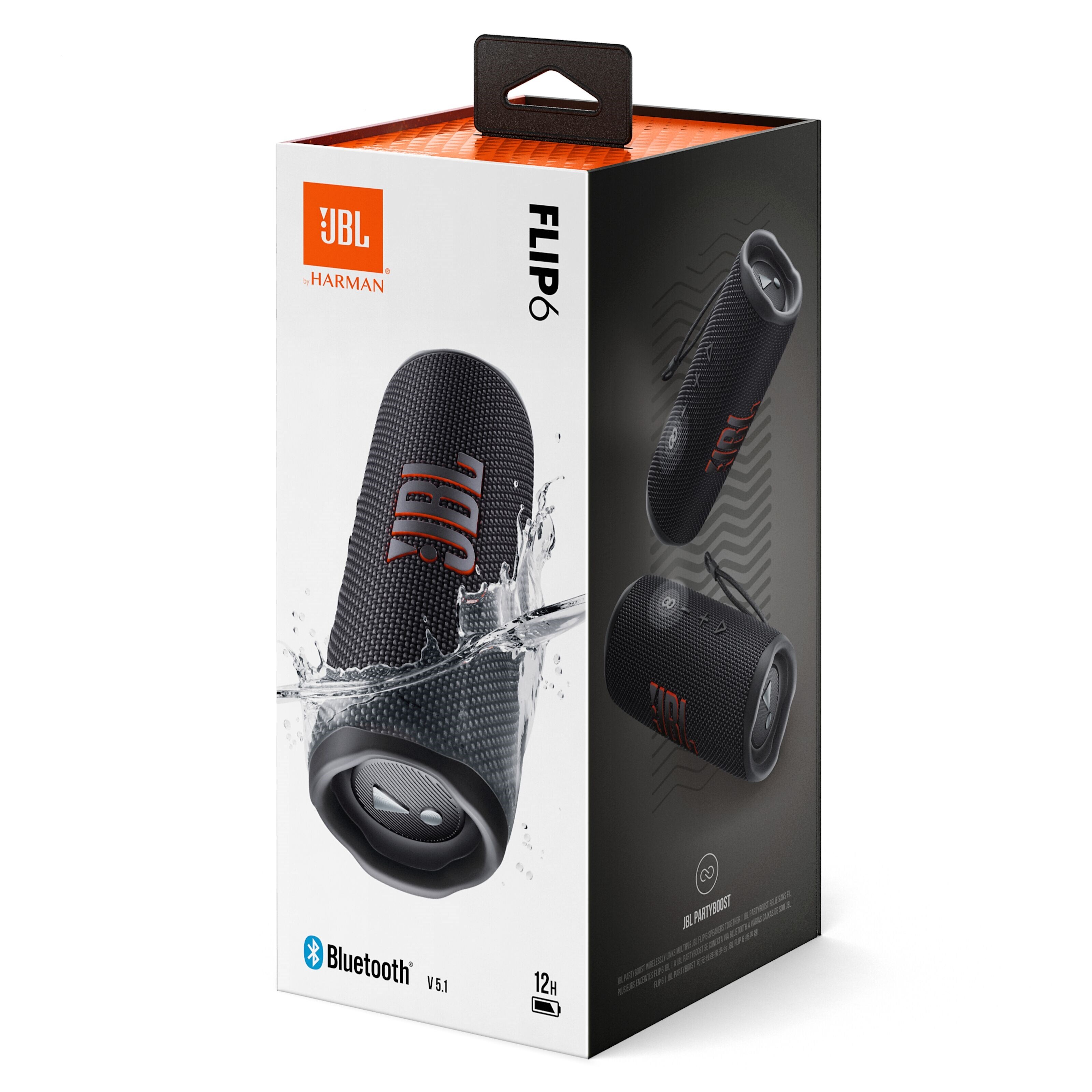 JBL Flip 6 Portabel trådløs høyttaler Svart