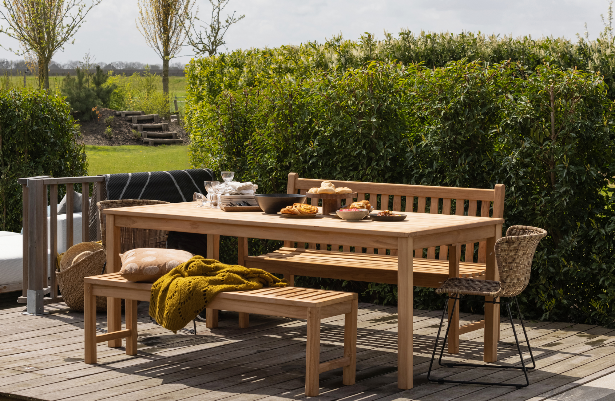 Wings stoel - Set van 2 - Naturel