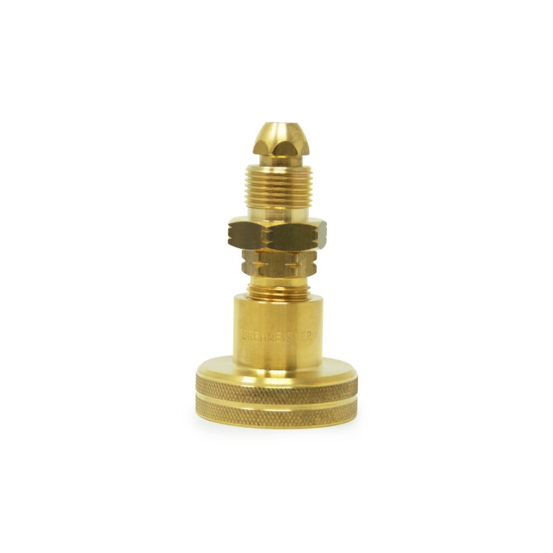 DREHMEISTER DISH Gasflaschen Adapter Campinggas Adapter G 5/8 LH (G.7) - 98mm