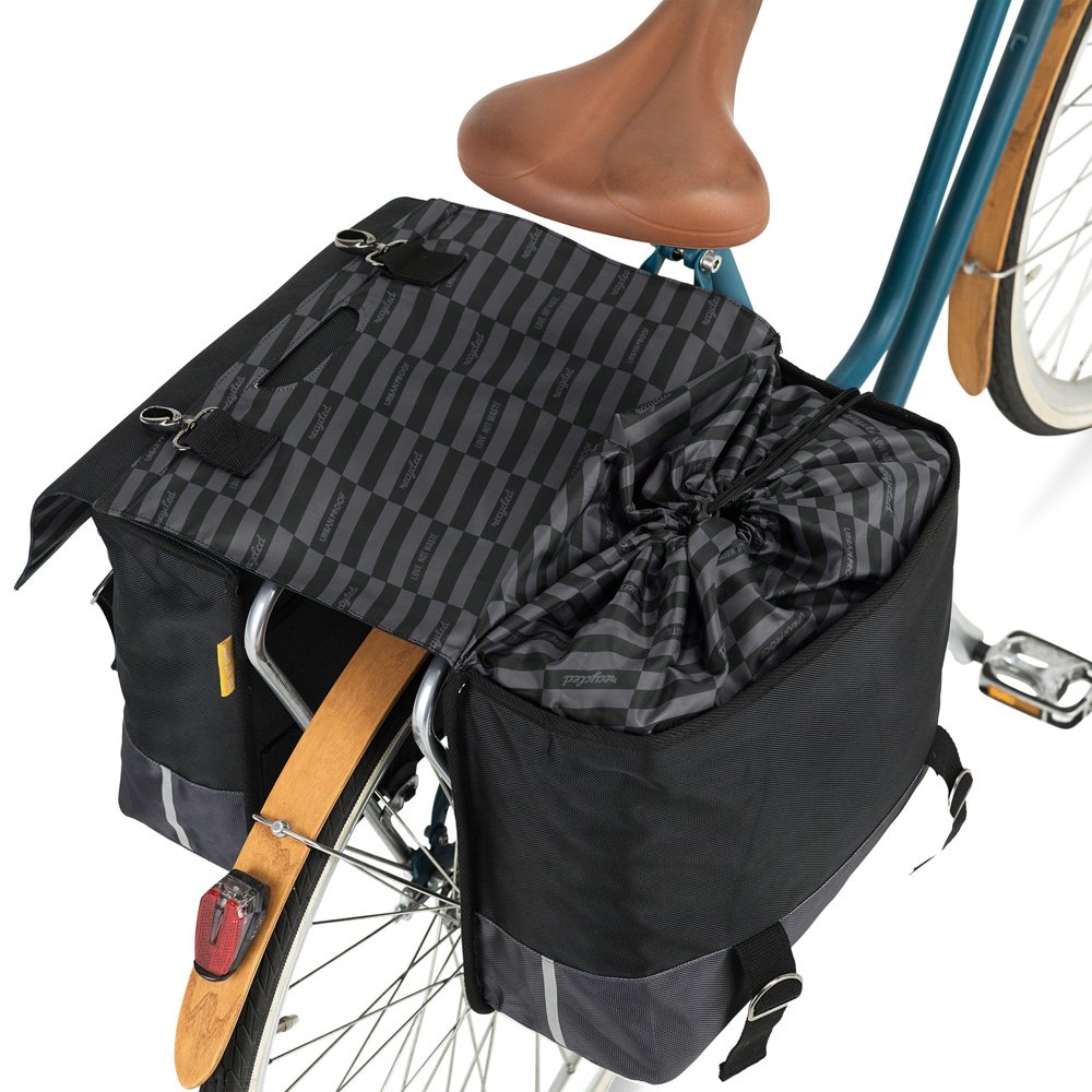Urban Proof Cykeltaske Dobbelt 40 Liter Sort/Grå