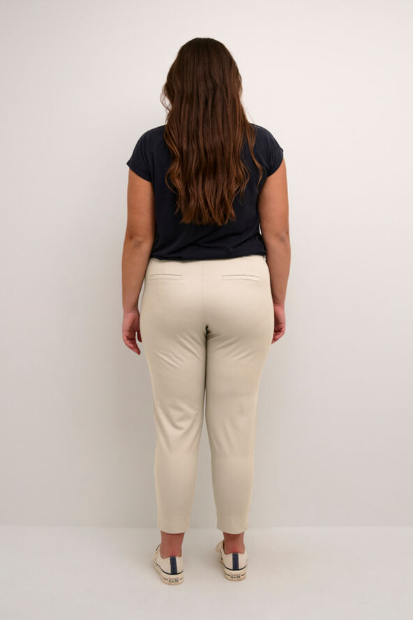Kaffe Curve KCleana Chino 7/8 Pants x Feather gray