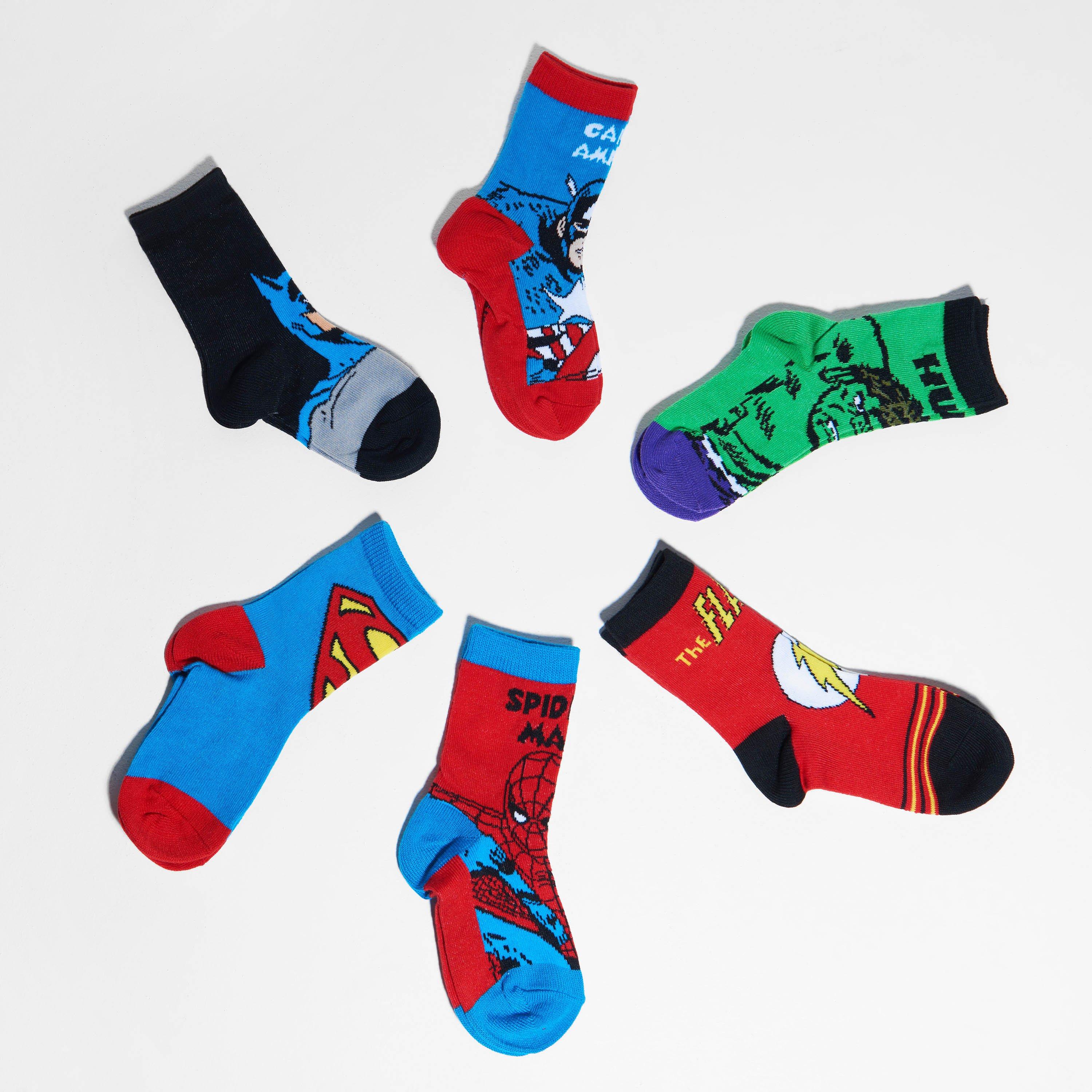 Character Marvel 3 Pack Crew Socks Childrens