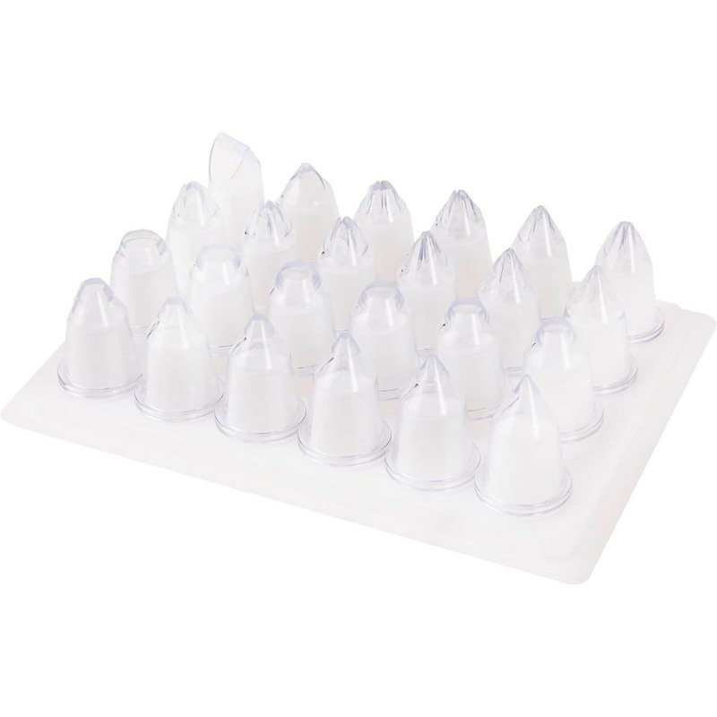 Douilles à patisserie en acrylique - Lot de 24