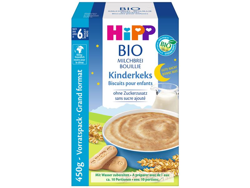 HIPP Milchbrei Bio Gute Nacht Kinderkeks 450g Bio Kinderkeks für Babys