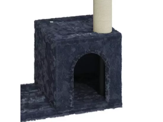 Arbre à chat avec griffoirs en sisal Gris foncé 70 cm