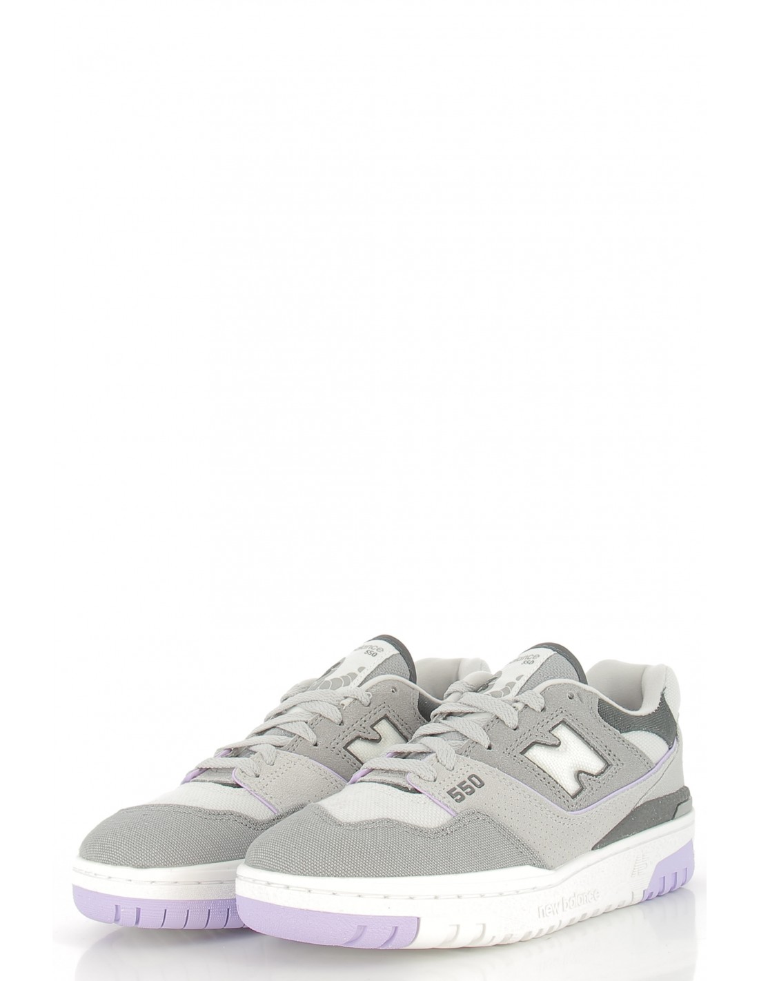 new balance Sneakers femme 550 daim gris/violet
