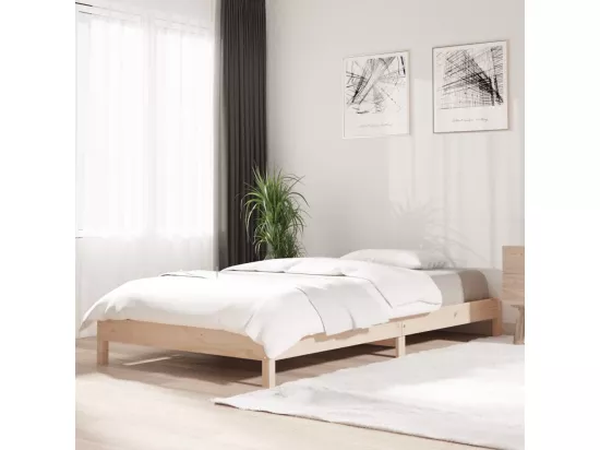Lit empilable 75x190 cm Bois de pin massif