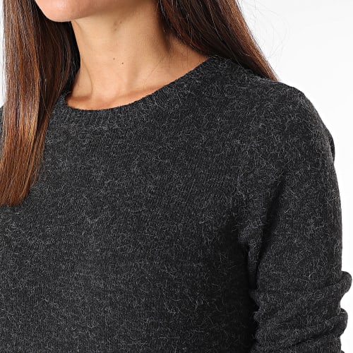 Robe Pull Manches Longues Femme Rica Life Noir Chiné